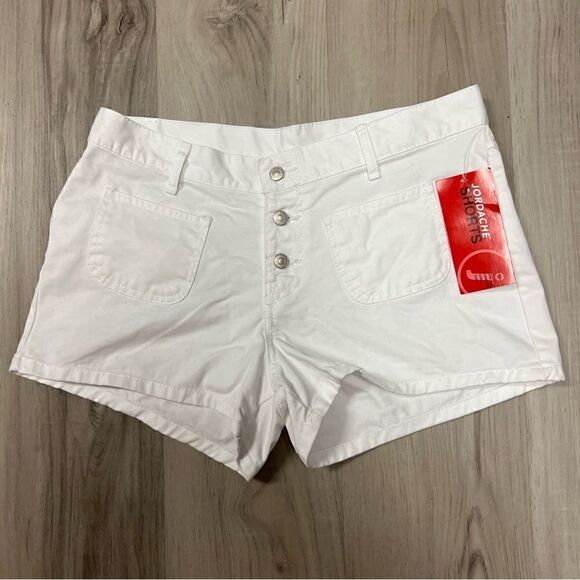 Jordache white shorts size 11/12 button fly. Front pockets vintage Y2K - Picture 1 of 12
